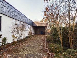 Zufahrt mit Carport