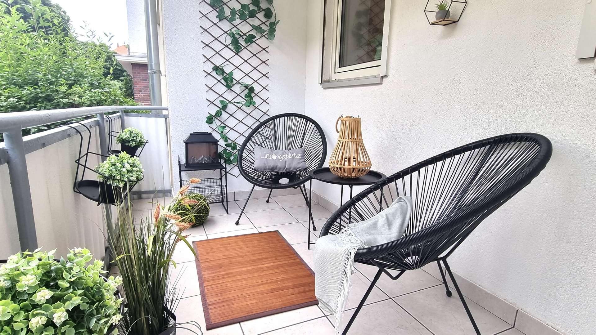 Überdachter Balkon