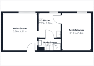 Grundriss Wohnung 2