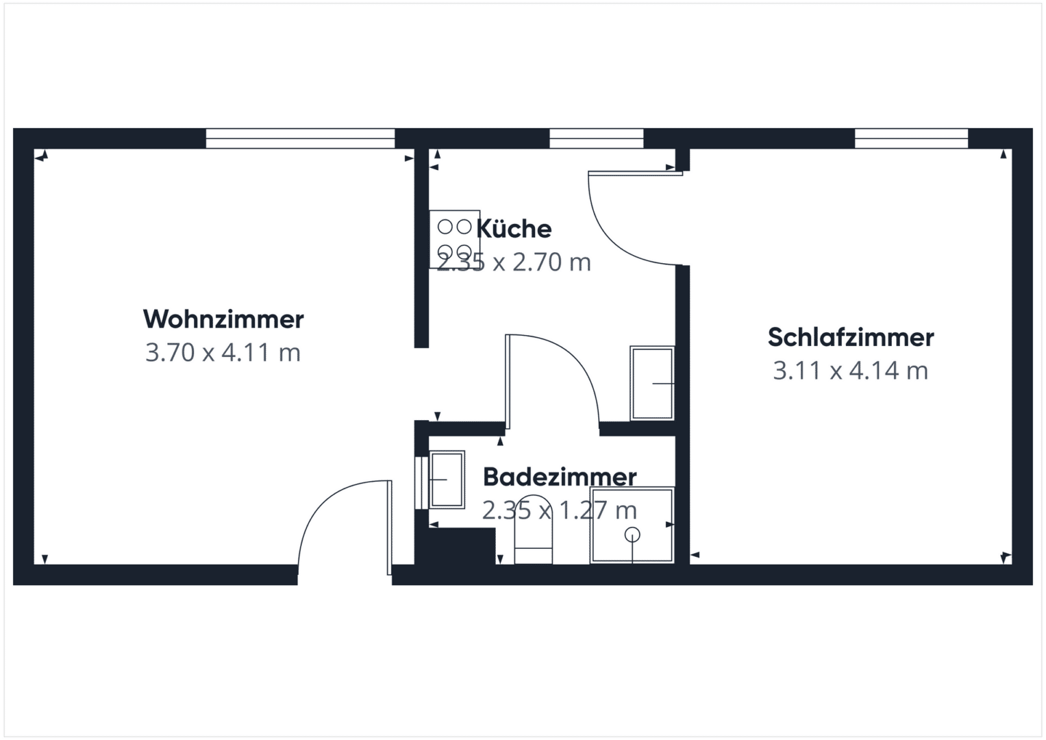 Grundriss Wohnung 2
