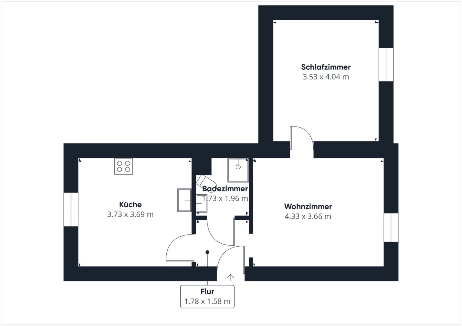 Grundriss Wohnung 6