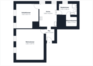 Grundriss Wohnung 1