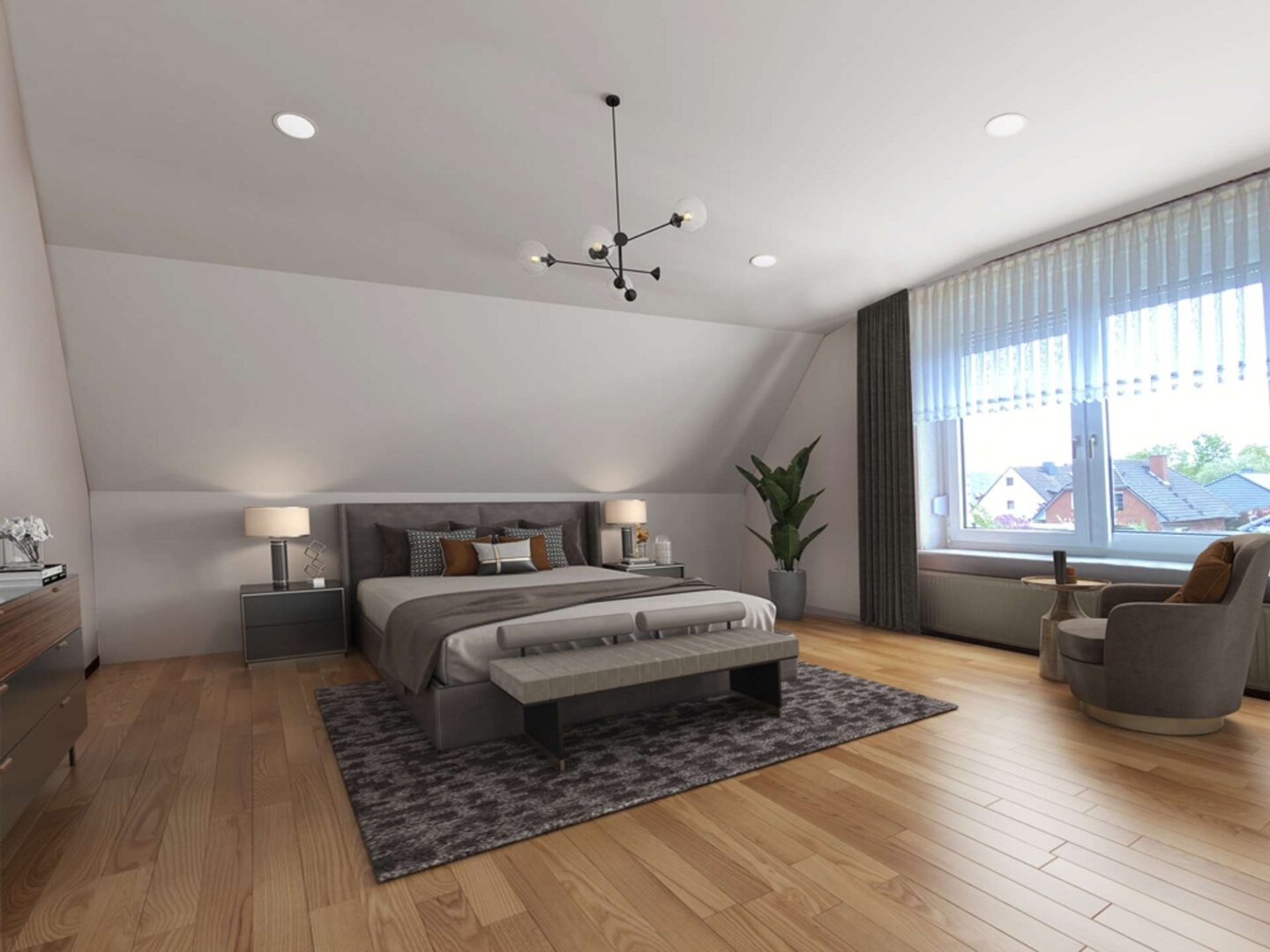 OG Schlafzimmer ehm. Wohnzimmer