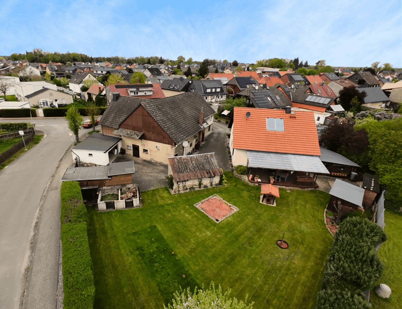 Luftaufnahme Garten