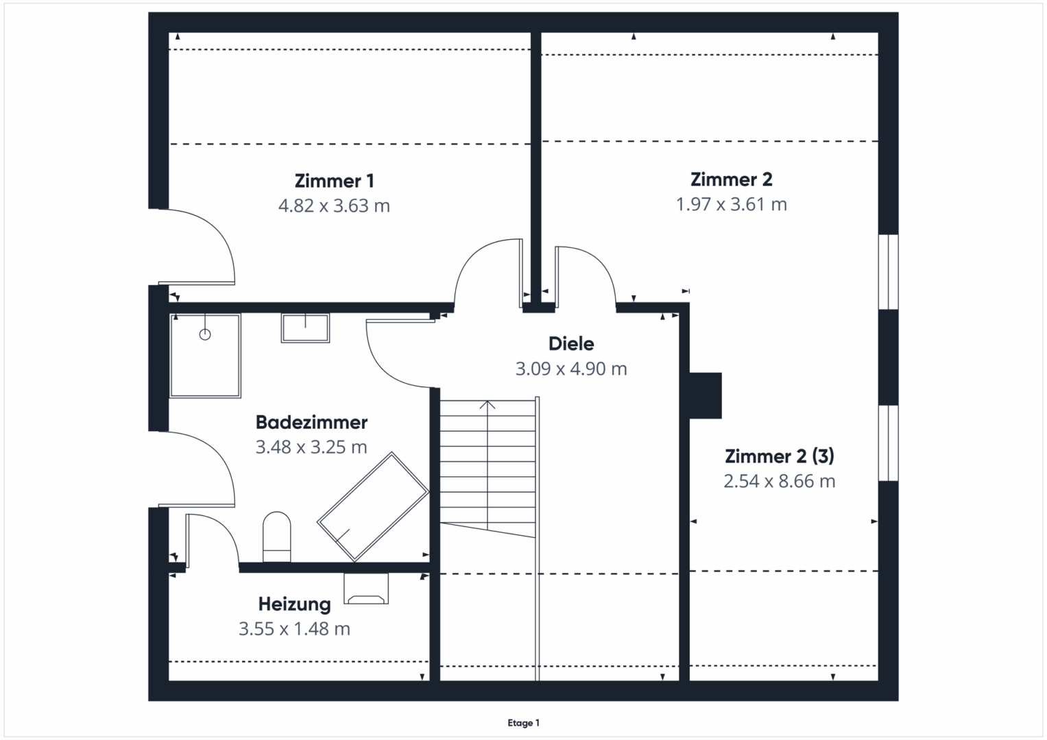 Grundriss Obergeschoss