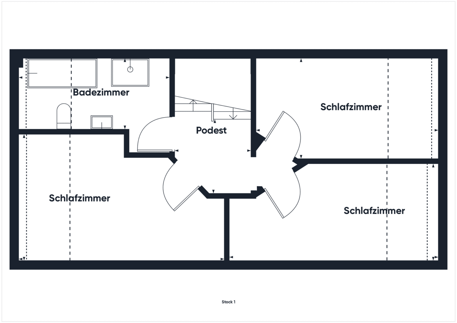 Grundriss Obergeschoss
