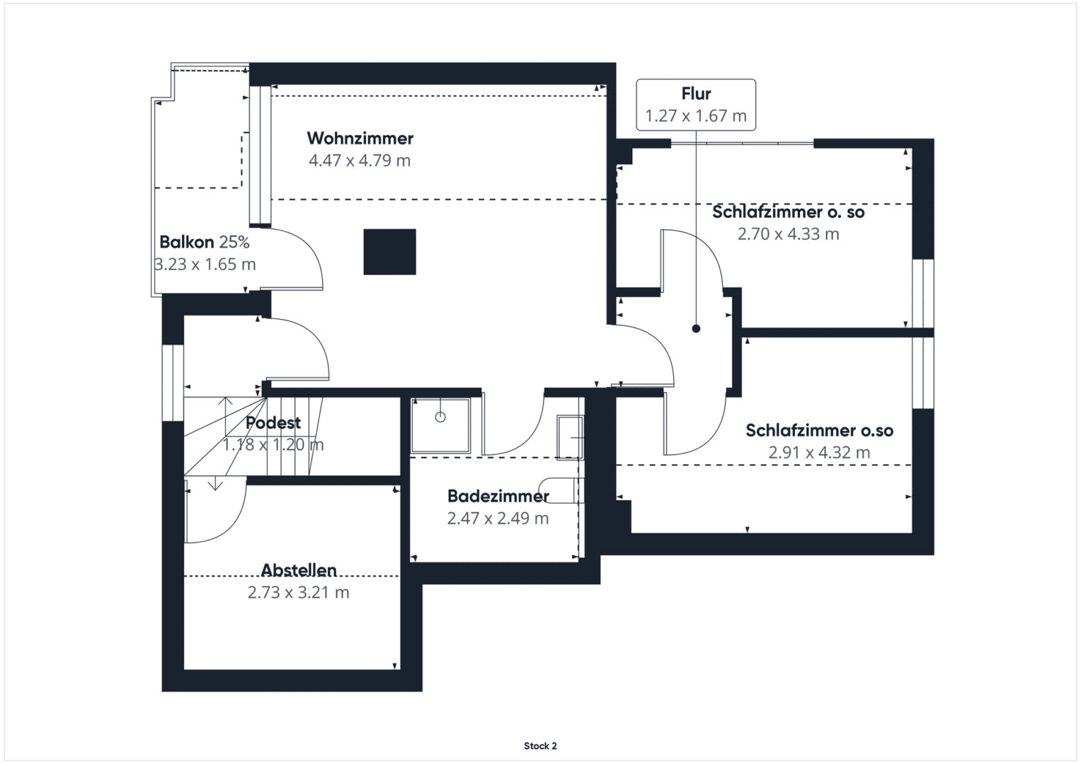 Grundriss Obergeschoss
