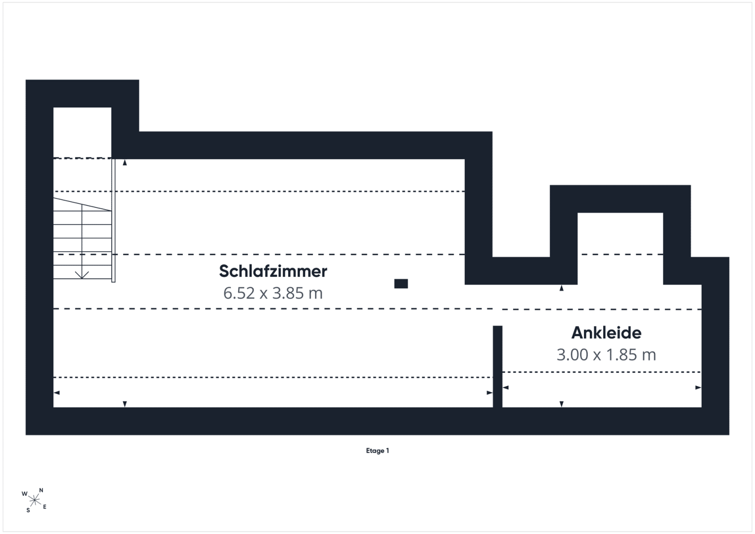 Grundriss Obere Wohnebene