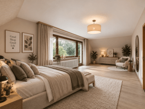 Zimmer 5 (als Elternschlafzimmer digital bearbeitet)